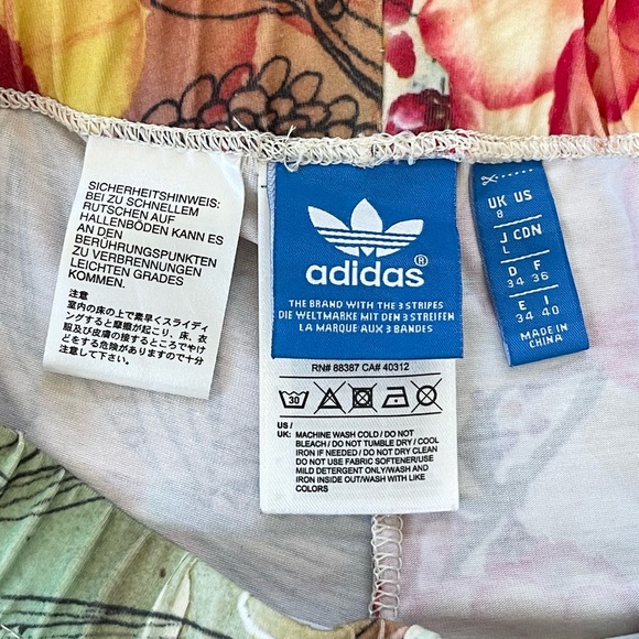 RARE Adidas Originals x Farm Rio Confete 3 Stripe Floral Leggings S/M US 6/UK 8 - Picture 6 of 6